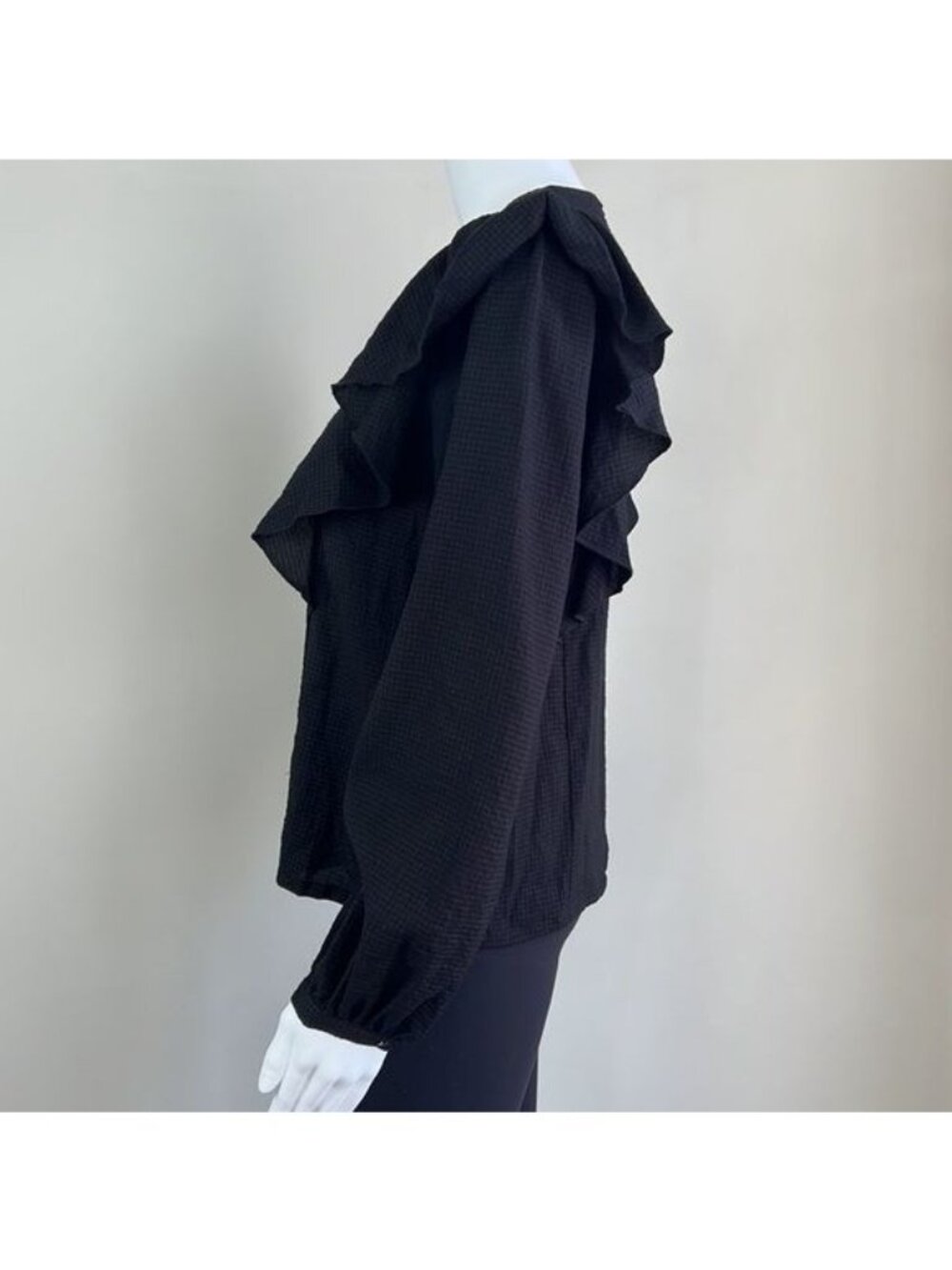 MADEWELL Ruffle-Front Top - XS - Picture 6 of 9